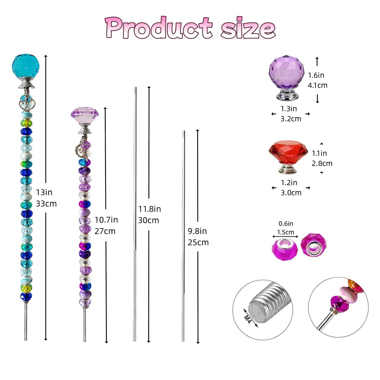 Lifestyle shot of ZSlactp fairy wand stakes in a garden
