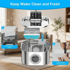 Lifetessa Dog Water Fountain Filter pack of 6