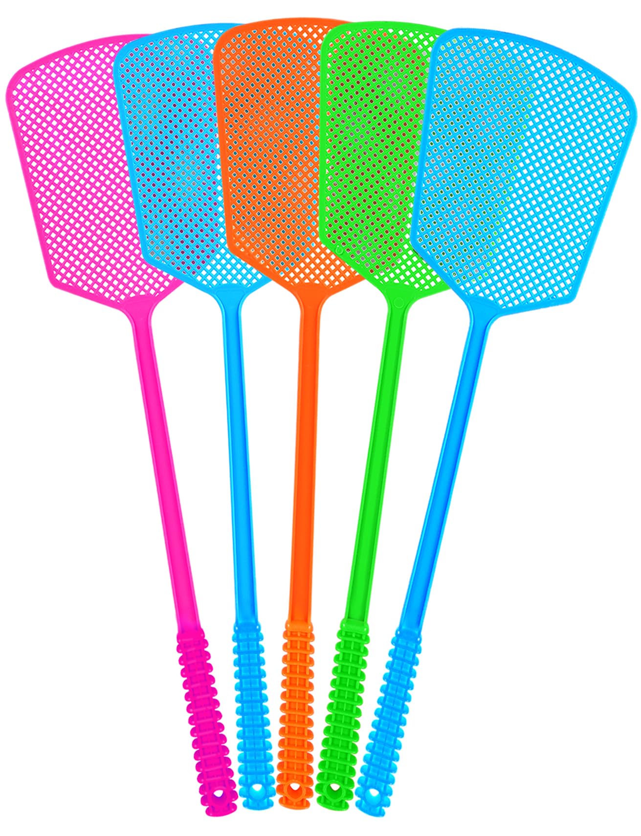 LifHap Fly Swatter 5 Pack, multicoloured front view