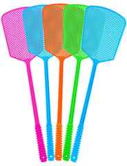 LifHap Fly Swatter 5 Pack, multicoloured front view