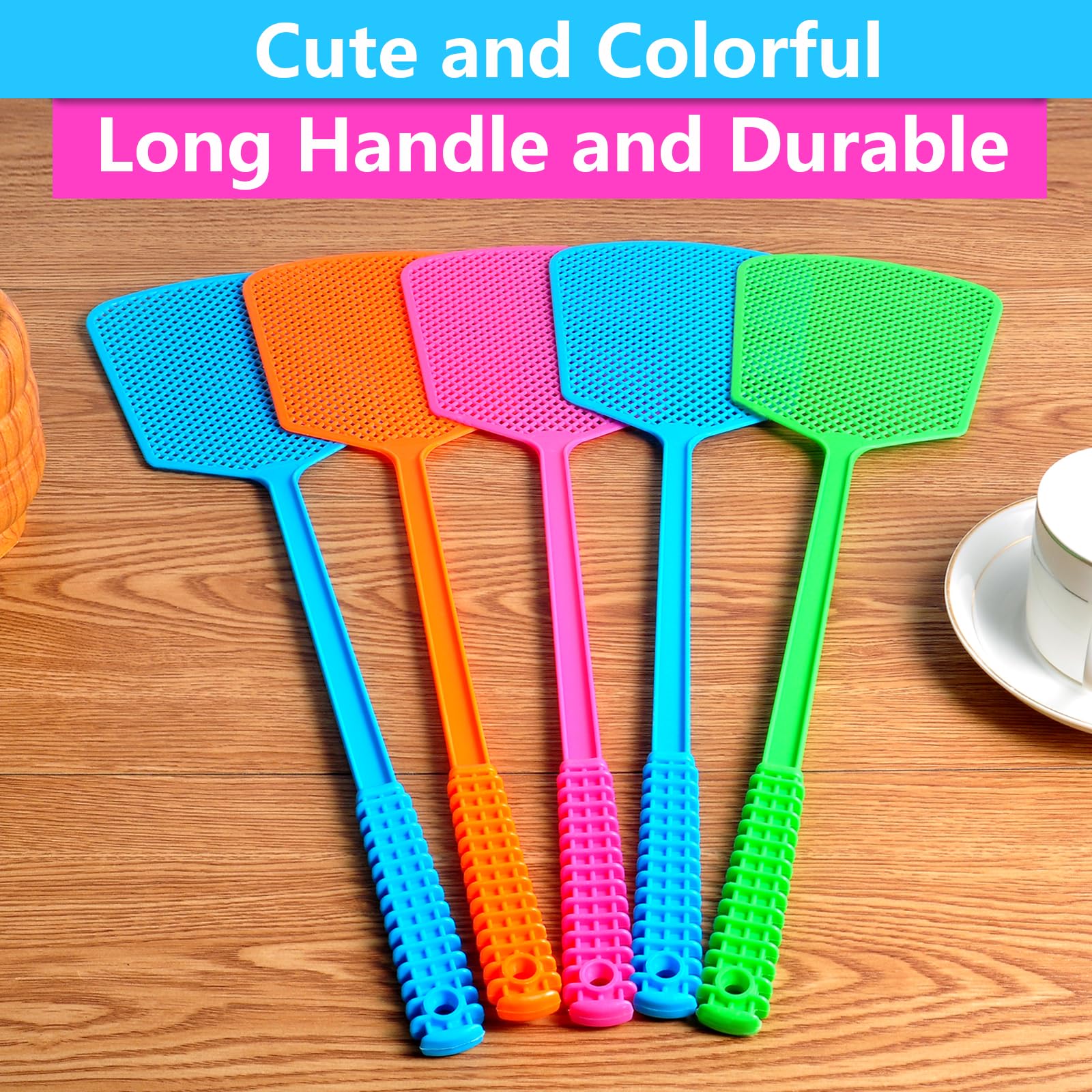 LifHap Fly Swatter showing long handle design