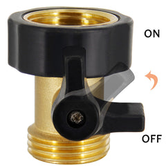 Lifynste Brass Shut Off Valve with ergonomic handle