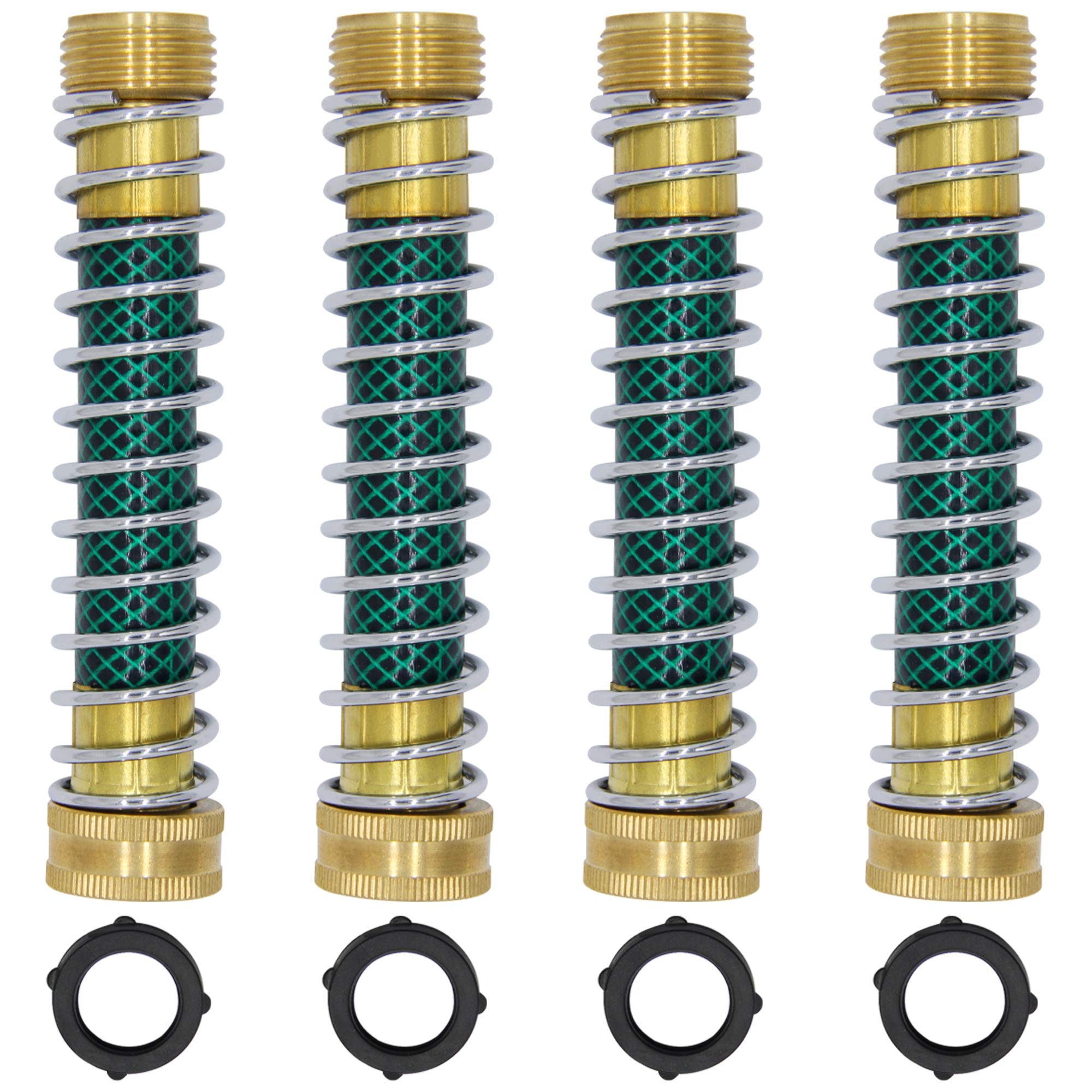 Lifynste Garden Hose Extension Adapter 4 Pack with rubber washers