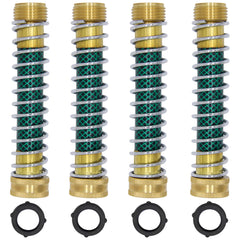 Lifynste Garden Hose Extension Adapter 4 Pack with rubber washers