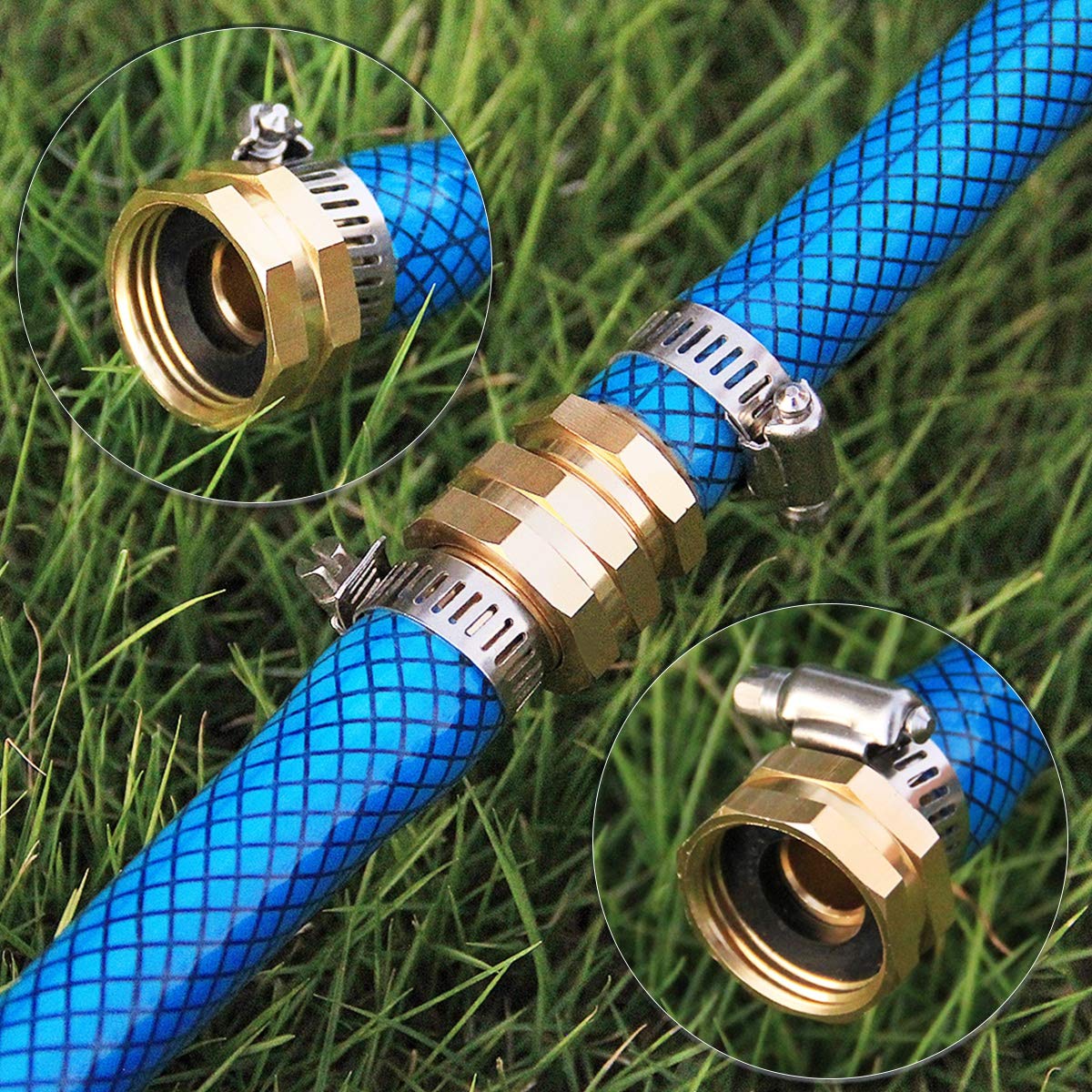 Lifynste Garden Hose Repair Connector in outdoor setting