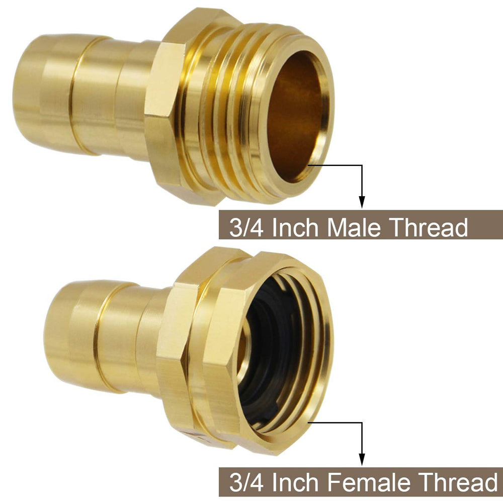 Lifynste Garden Hose Repair Connector with stainless steel clamps