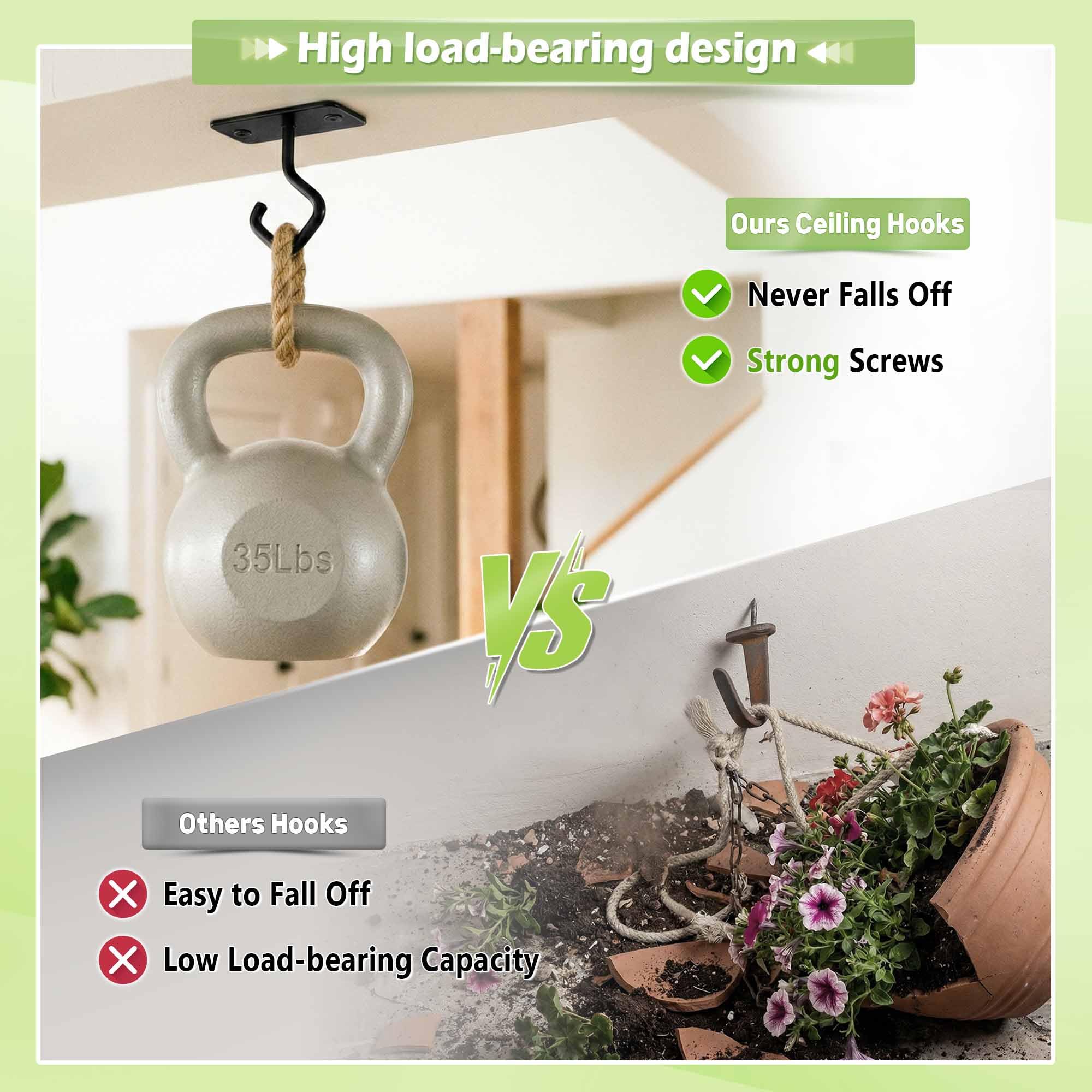 Lifyzoon Ceiling Hook used to hang a bird feeder