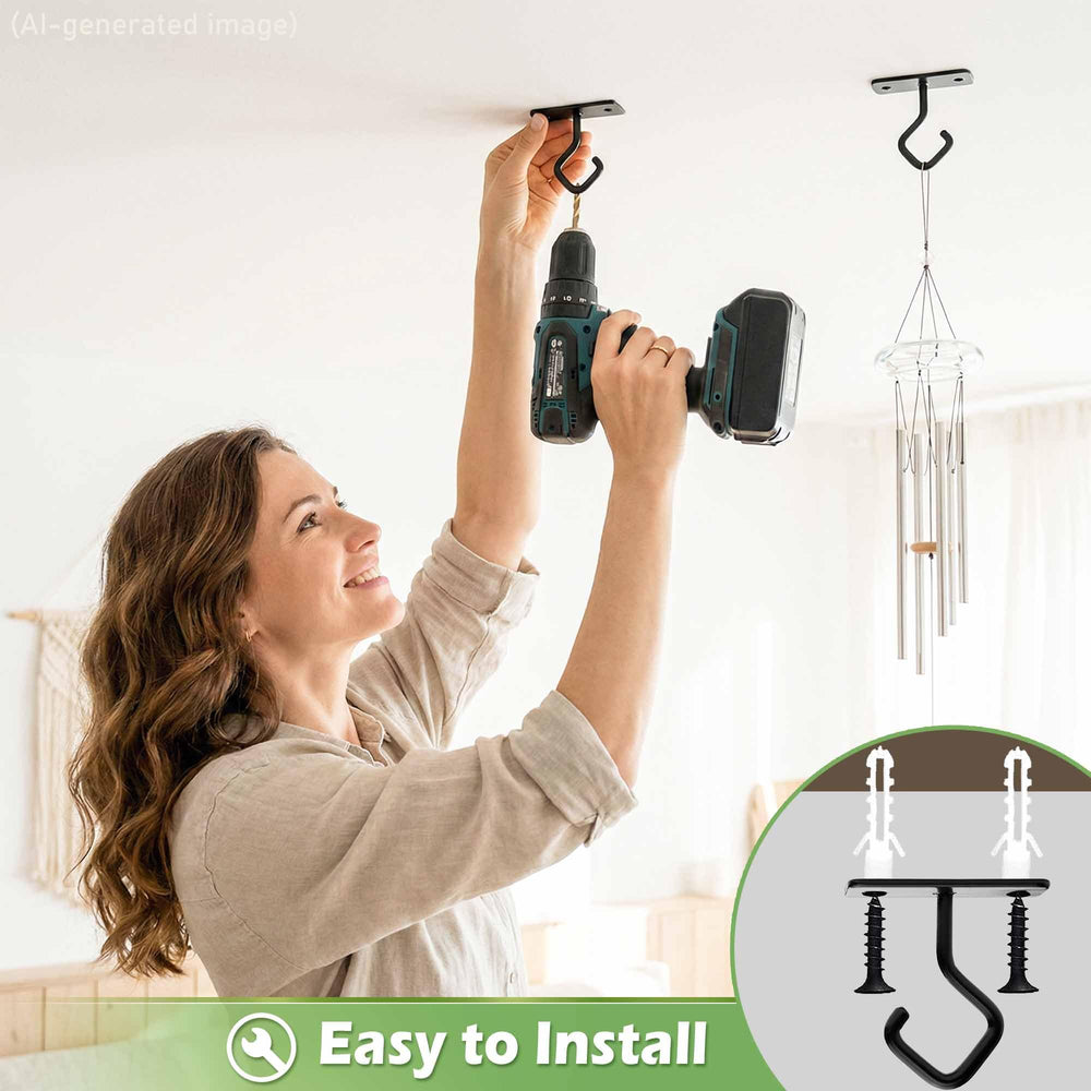Lifyzoon Ceiling Hooks package with all included hardware