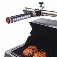 LIGHTACCENTS LED BBQ Grill Light front view with adjustable clamp