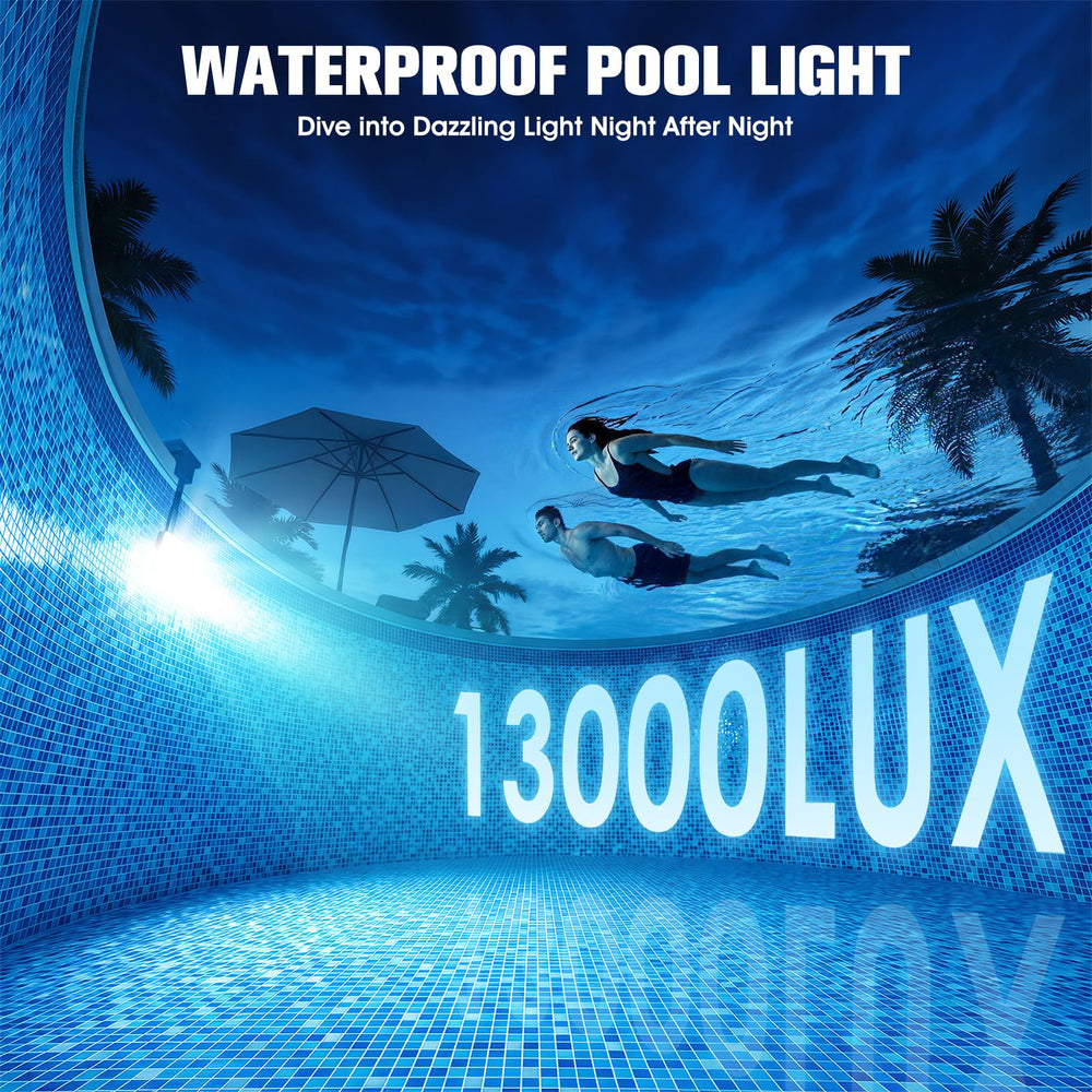 LightHacker Solar Pool Light displaying temperature reading