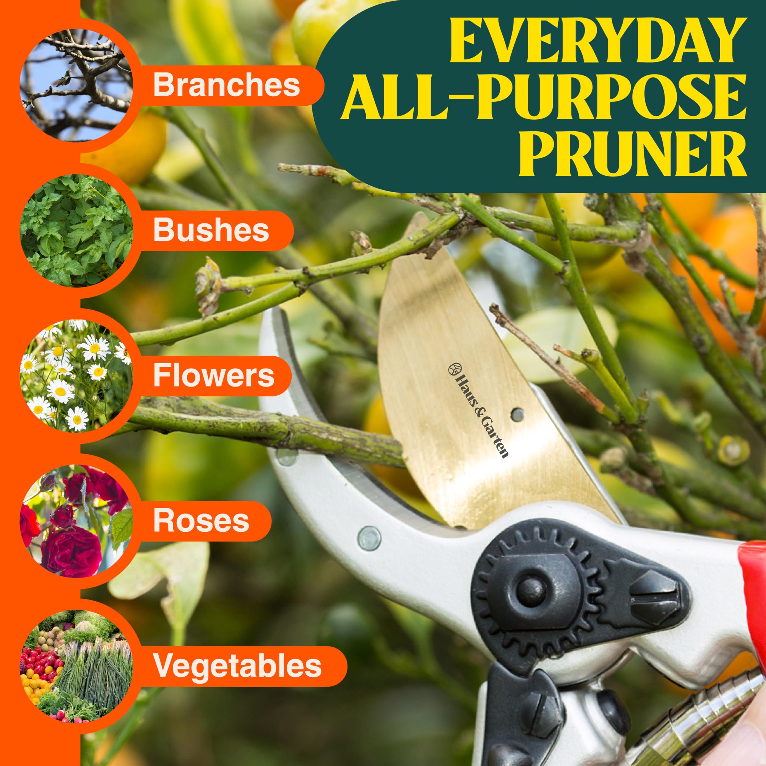 Lightweight design of Haus & Garten pruning shears