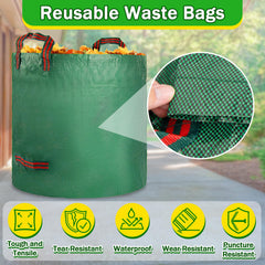 Lightweight RAINFLOW yard waste bag folded for storage