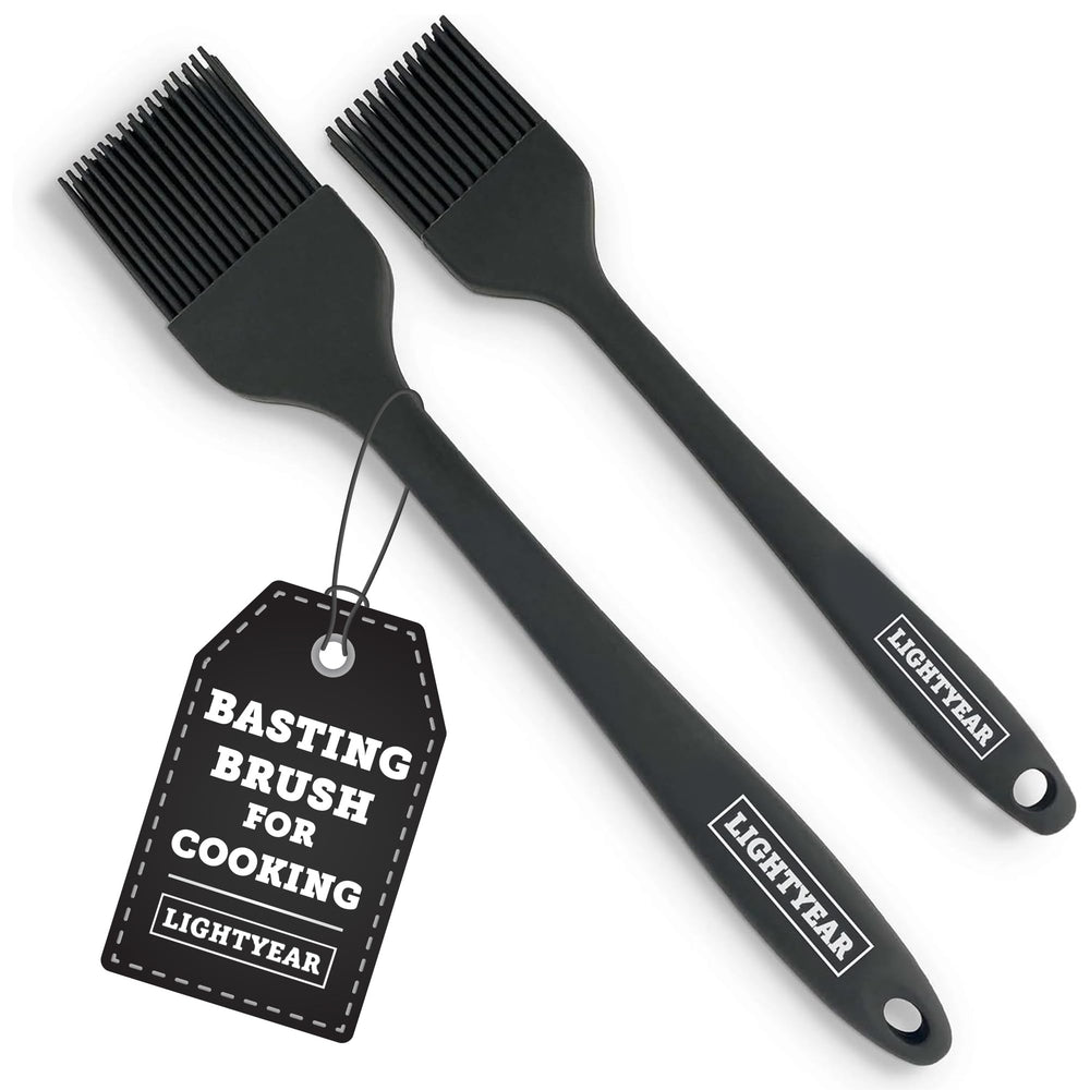 Lightyear Silicone Basting Brush front view, black color