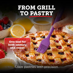 Lightyear Silicone Basting Brush in use with marinade