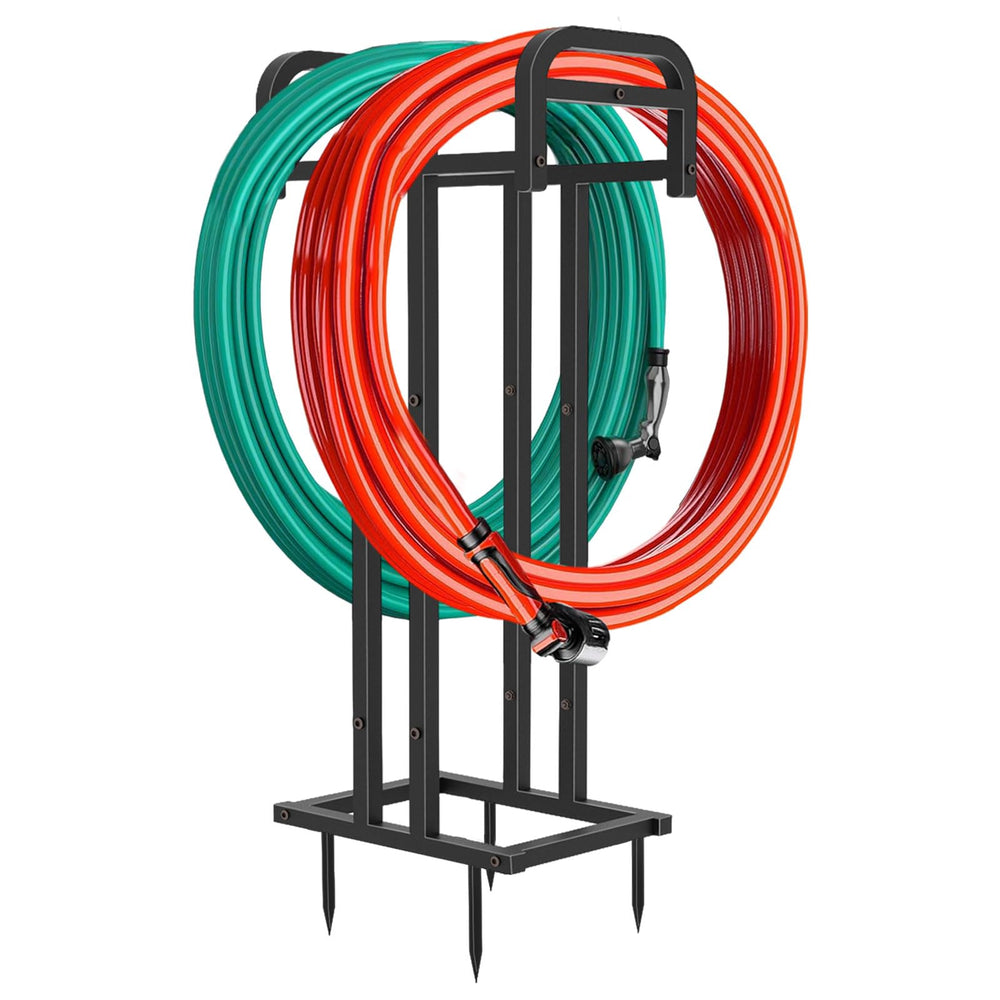 Lilybud Garden Hose Holder front view with double-sided design