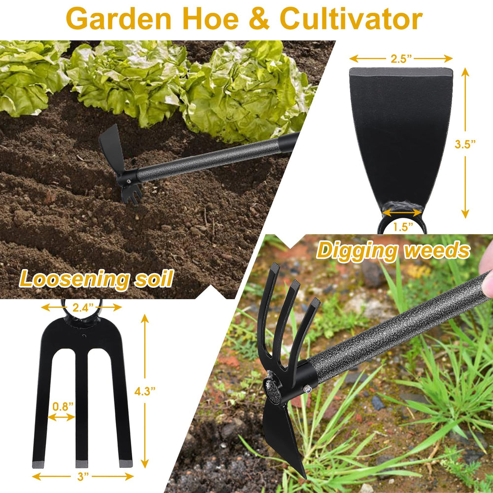 Lilyvane 60-inch Hoe with adjustable handle detail
