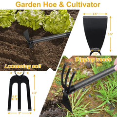Lilyvane 60-inch Hoe with adjustable handle detail