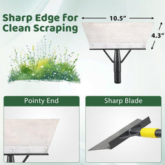 Lilyvane Garden Flat Shovel assembled with long handle