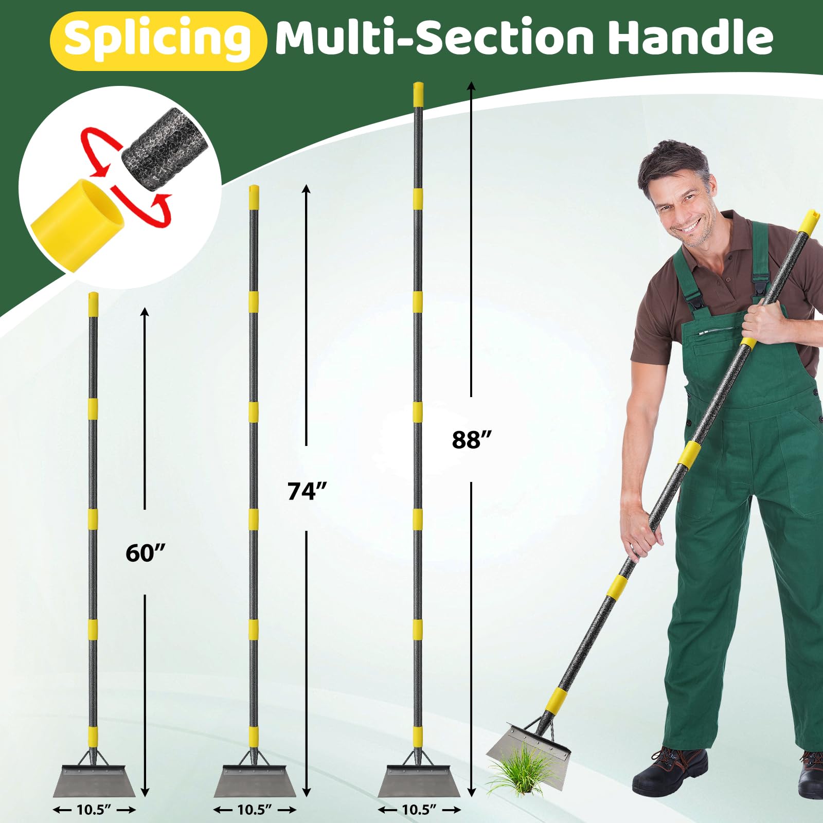 Lilyvane Garden Flat Shovel showing foot pedal for better leverage