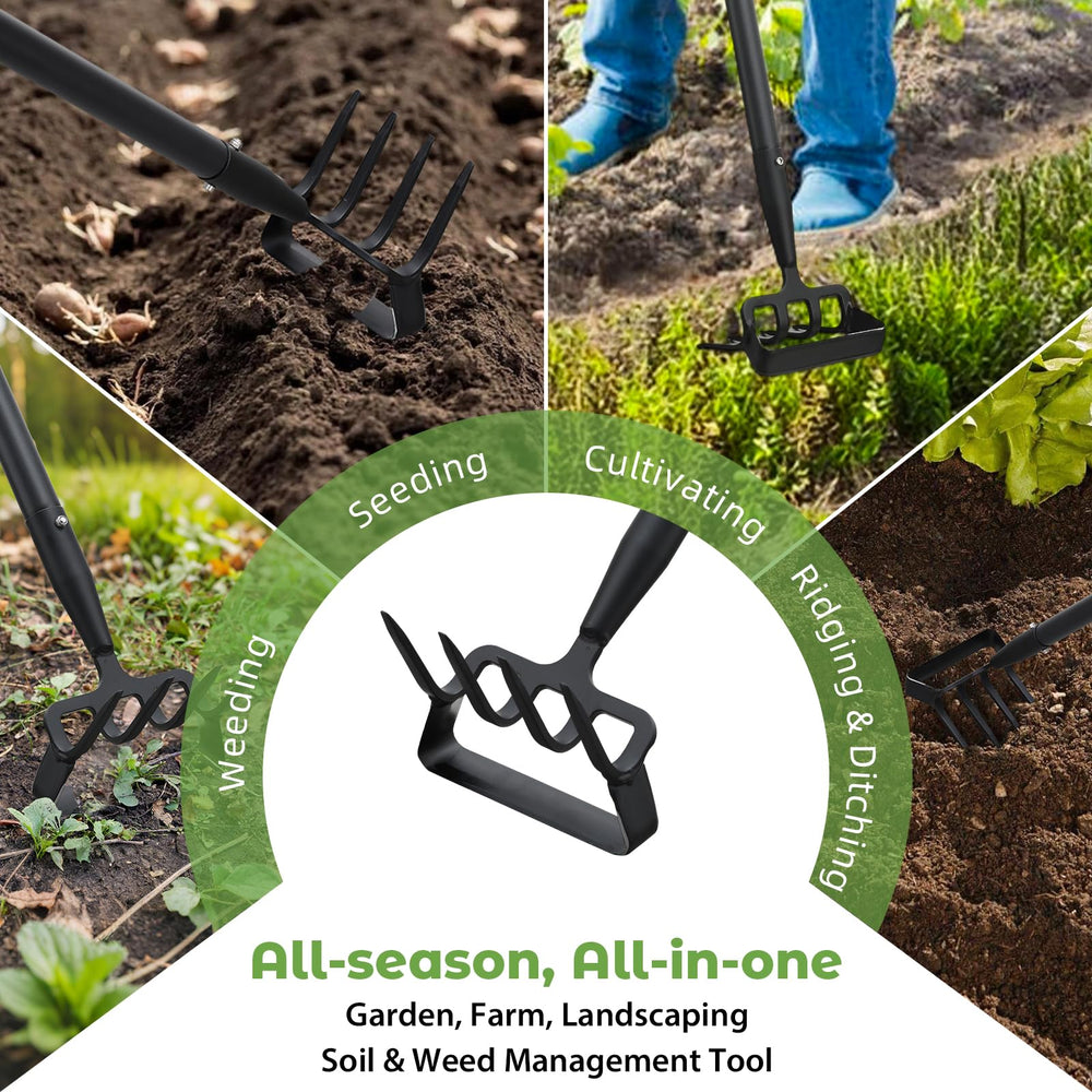 Lilyvane Garden Hoe showing tool-free assembly features