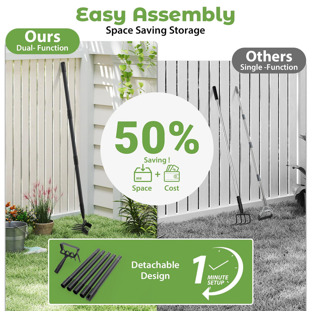 Lilyvane Garden Hoe with detachable design for easy storage