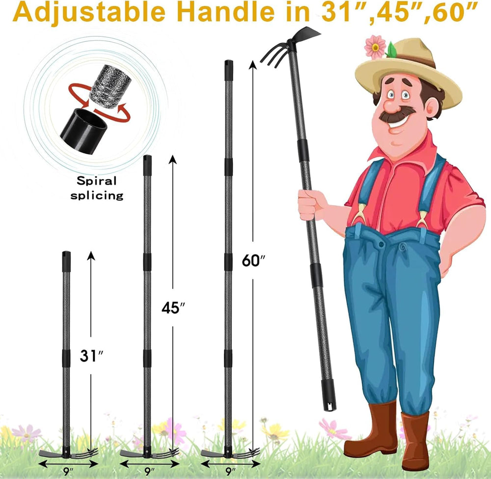Lilyvane Hoe showing 3-tine rake side