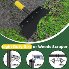 Lilyvane Ice Scraper assembled with 60-inch handle