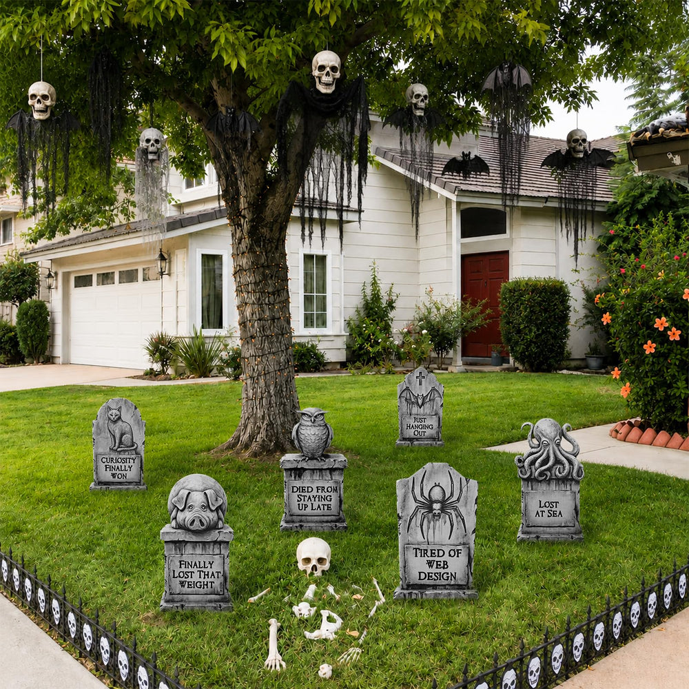 LimBridge Halloween graveyard decoration displaying an octopus design