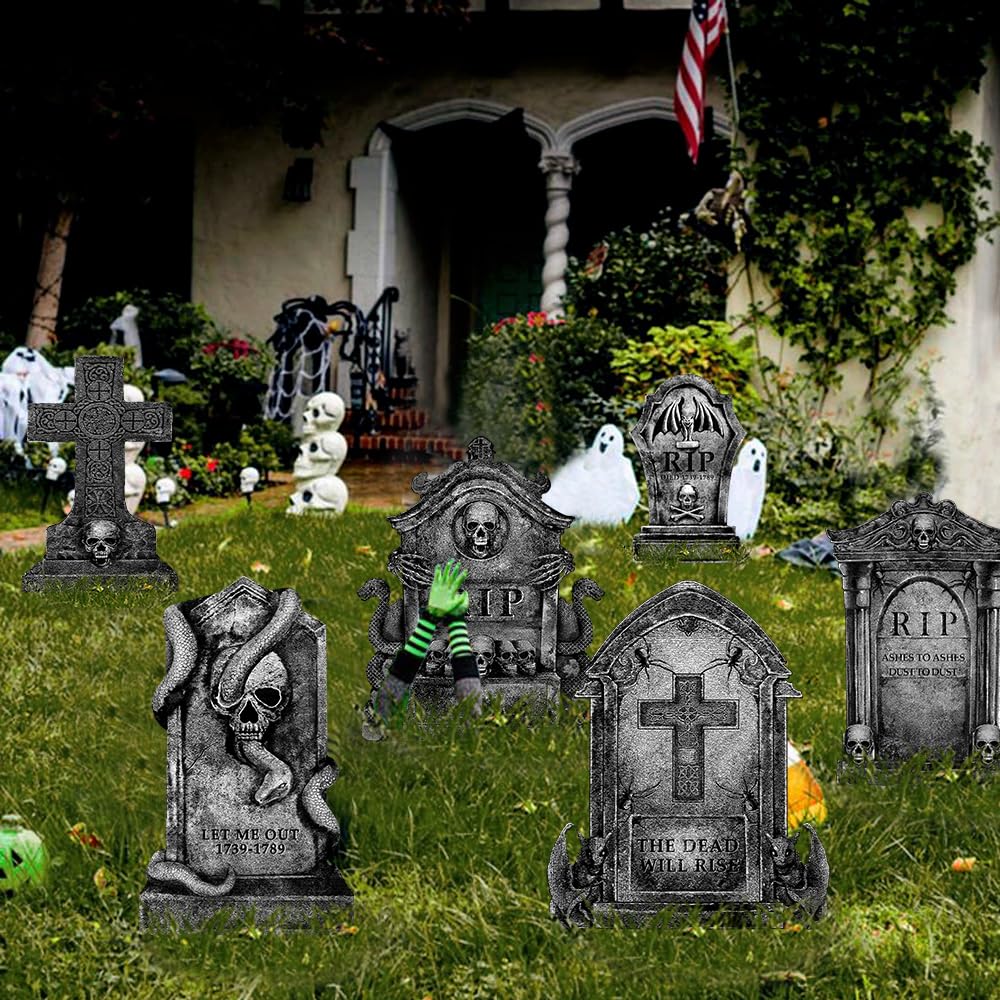 LimBridge Halloween tombstone stakes for easy setup