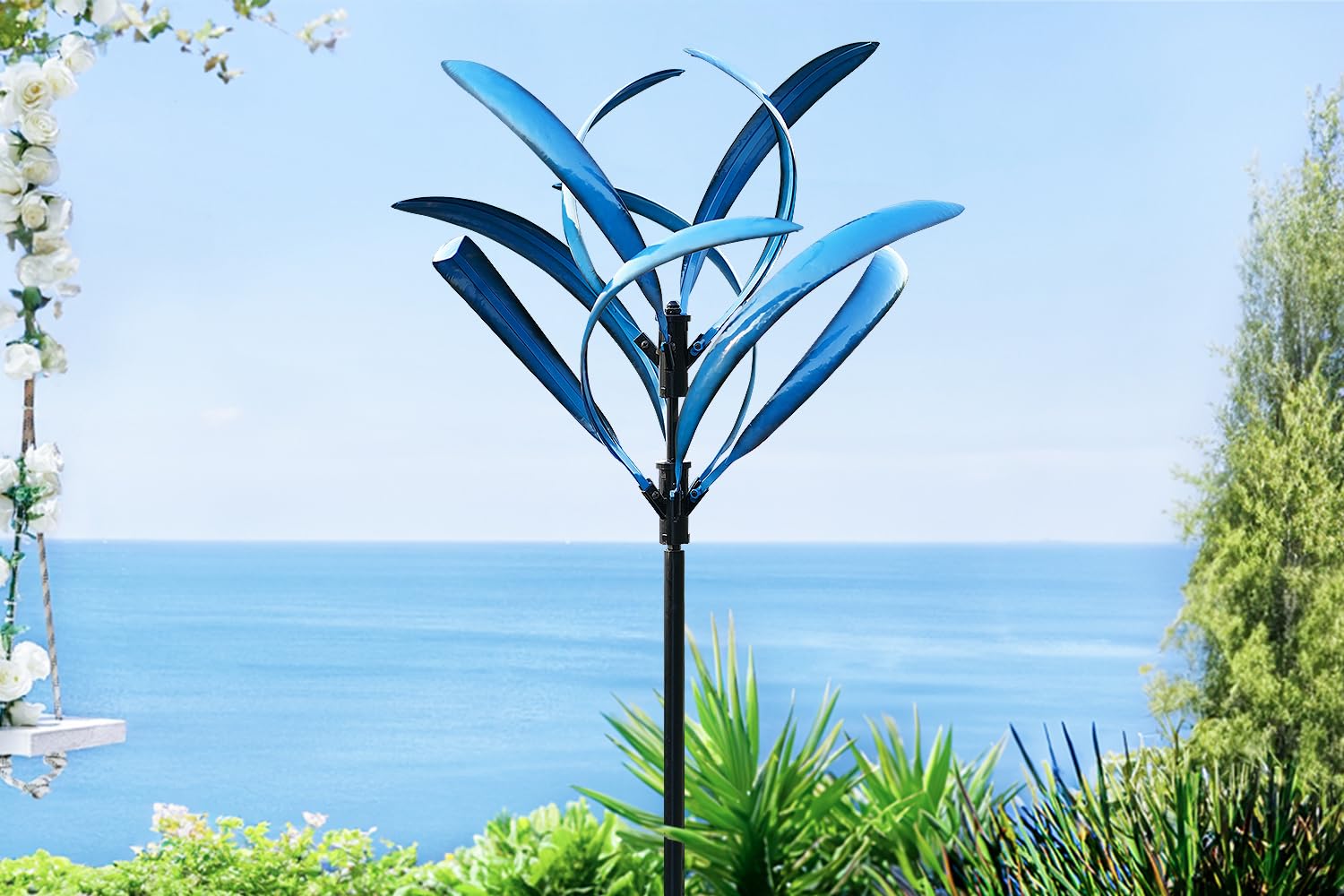 LimeHill Wind Spinner displayed on patio