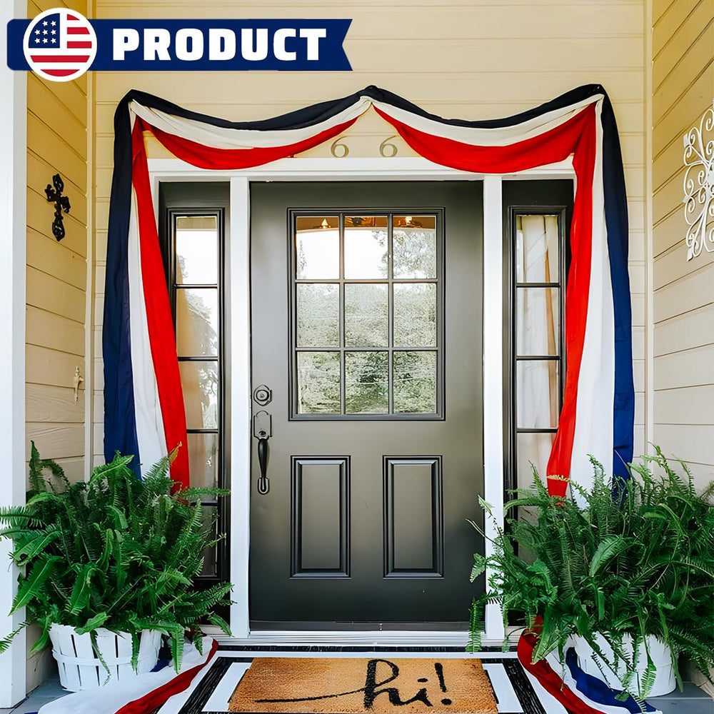 LinaGarten 3x30Ft Patriotic Bunting Banner with vibrant colours