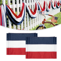 LinaGarten American Flag Bunting Banner front view