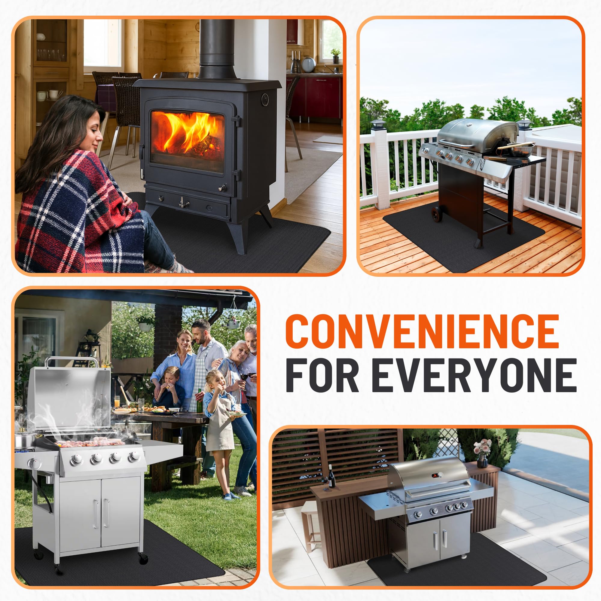 Linda's Essentials Under Grill Mat dimensions and features