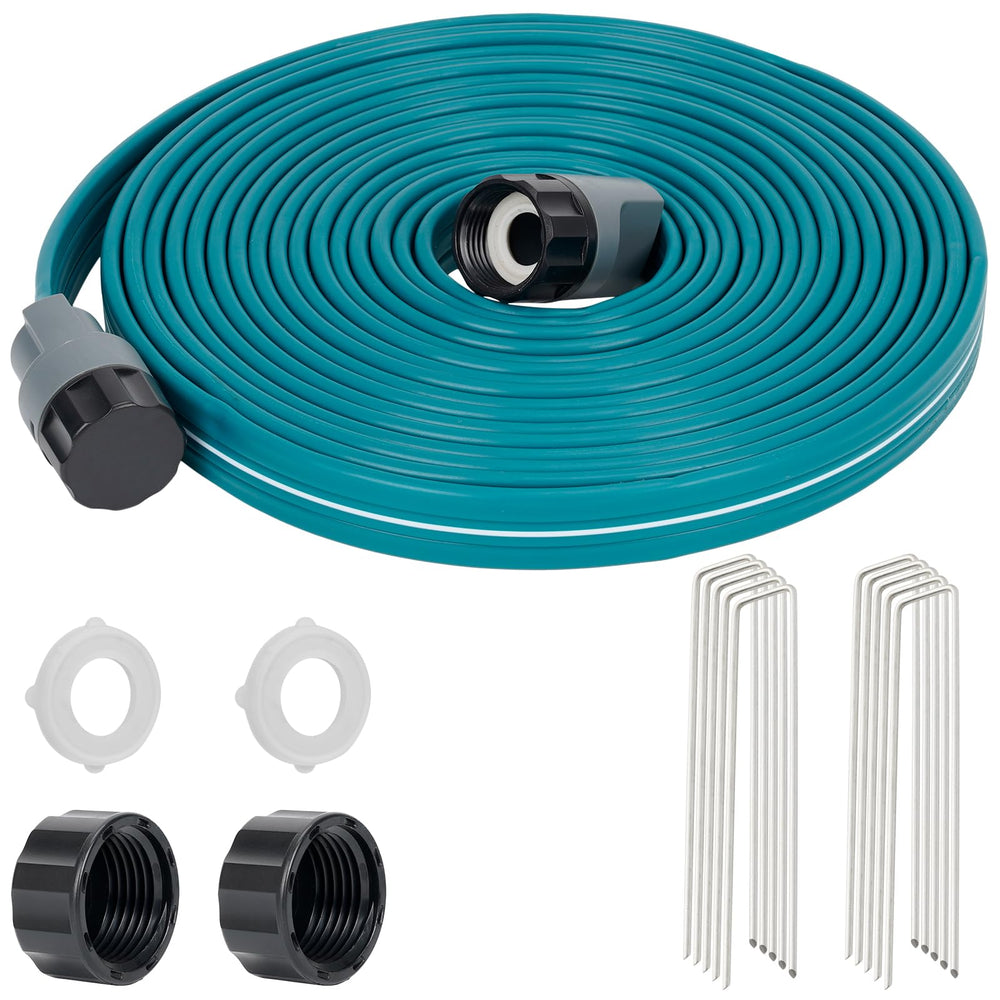 LINEX 25 ft Sprinkler Soaker Hose in blue-green color