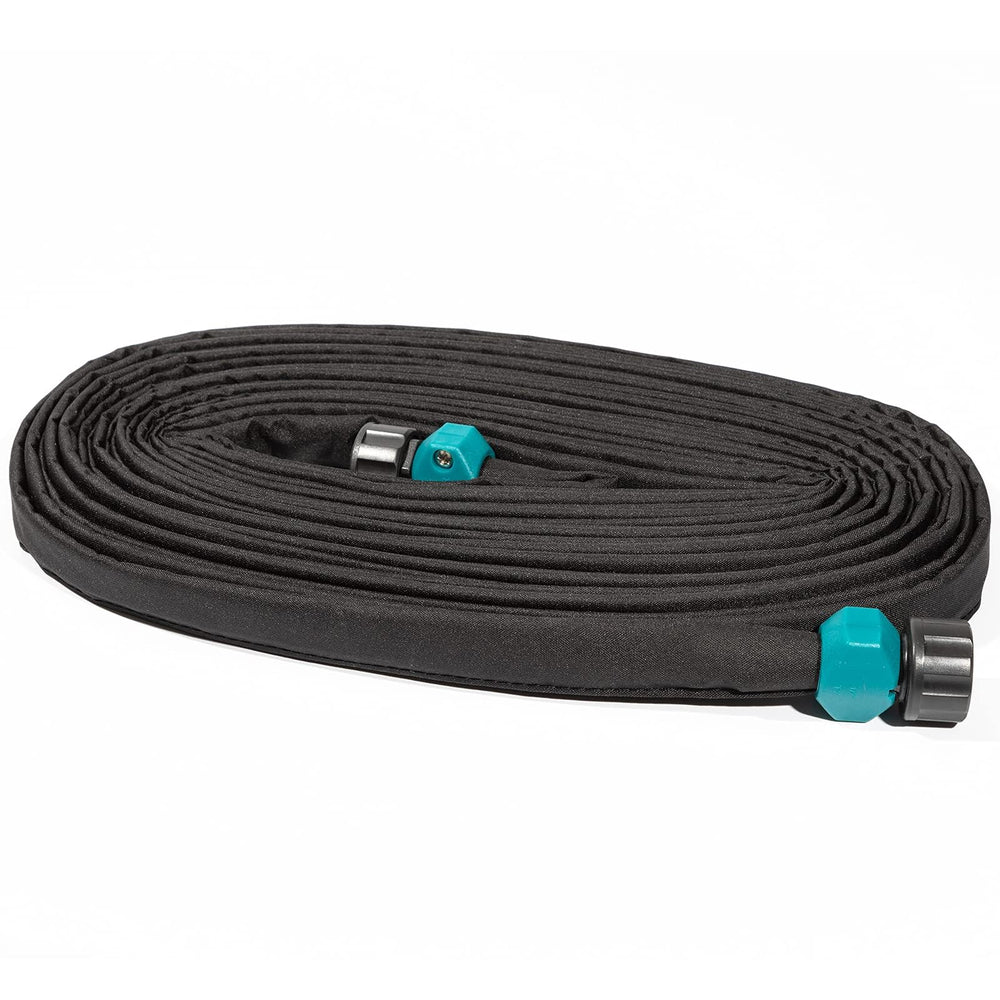 LINEX Flat Soaker Hose 75 ft in black fabric