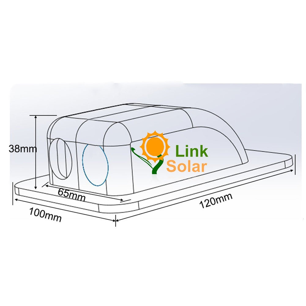 Link Solar ABS Double Cable Entry Gland packaging