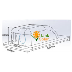 Link Solar ABS Double Cable Entry Gland packaging