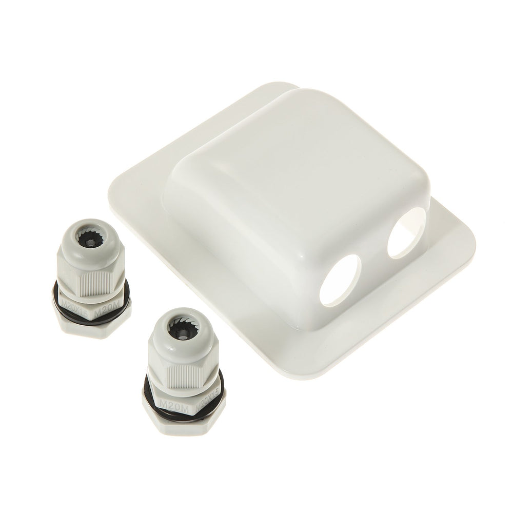 Link Solar cable gland in white with rubber seals