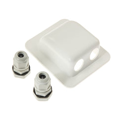 Link Solar cable gland in white with rubber seals
