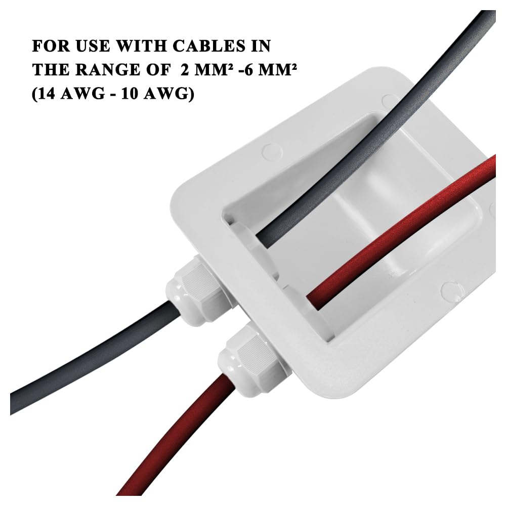 Link Solar Double Cable Entry Gland in ABS white box packaging