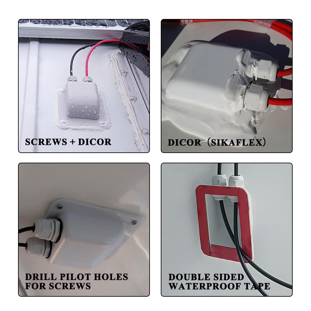 Link Solar Double Cable Entry Gland with surrounding cables