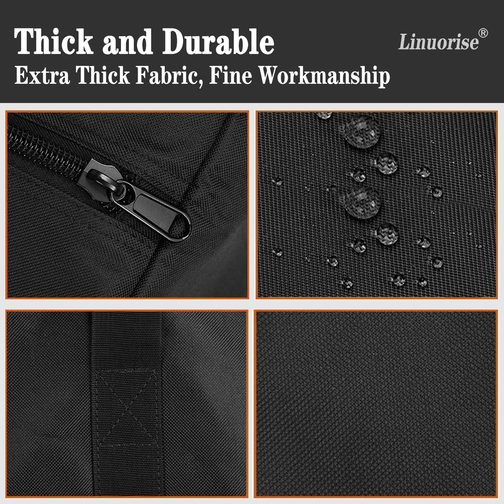 Linuorise BBQ Tools Storage Bag dimensions compared to BBQ tools