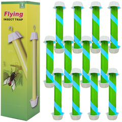 Liooty Sticky Fly Traps 12pk in green fluorescent packaging