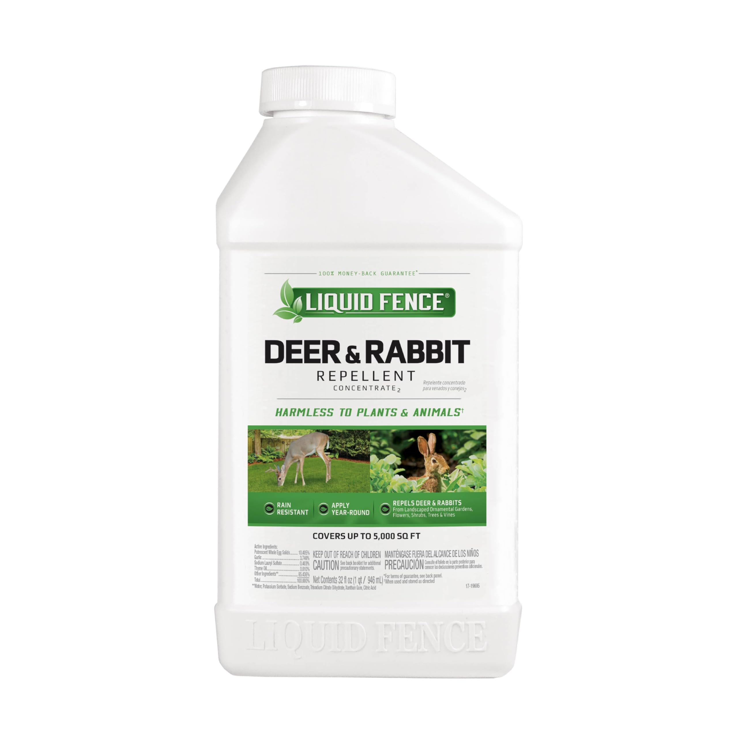 Liquid Fence Deer and Rabbit Repellent Concentrate 32 oz front view