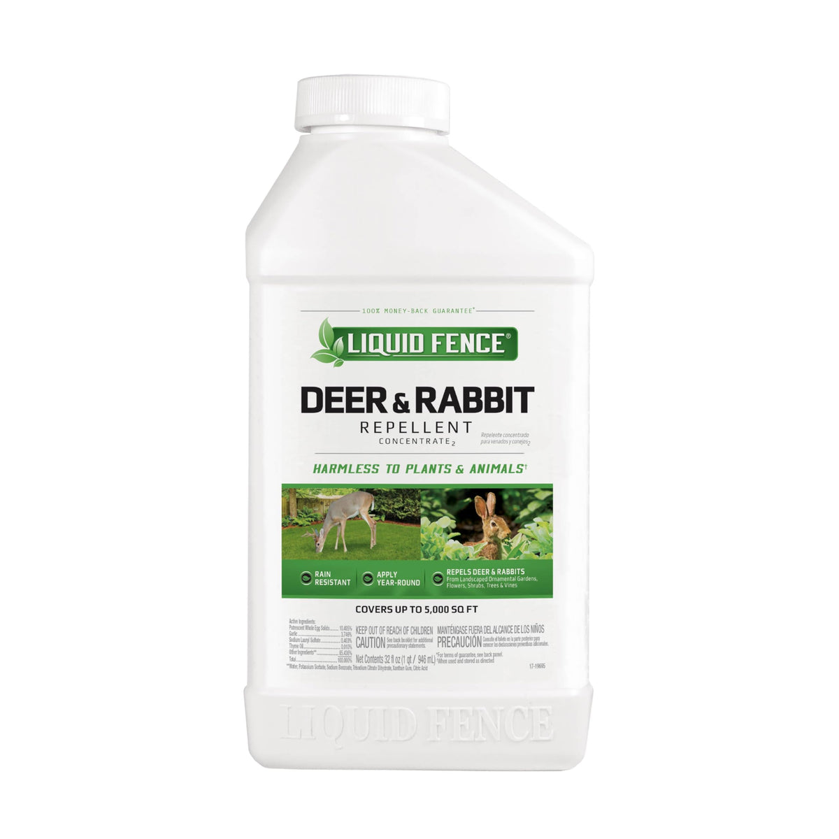 Liquid Fence Deer and Rabbit Repellent Concentrate 32 oz front view