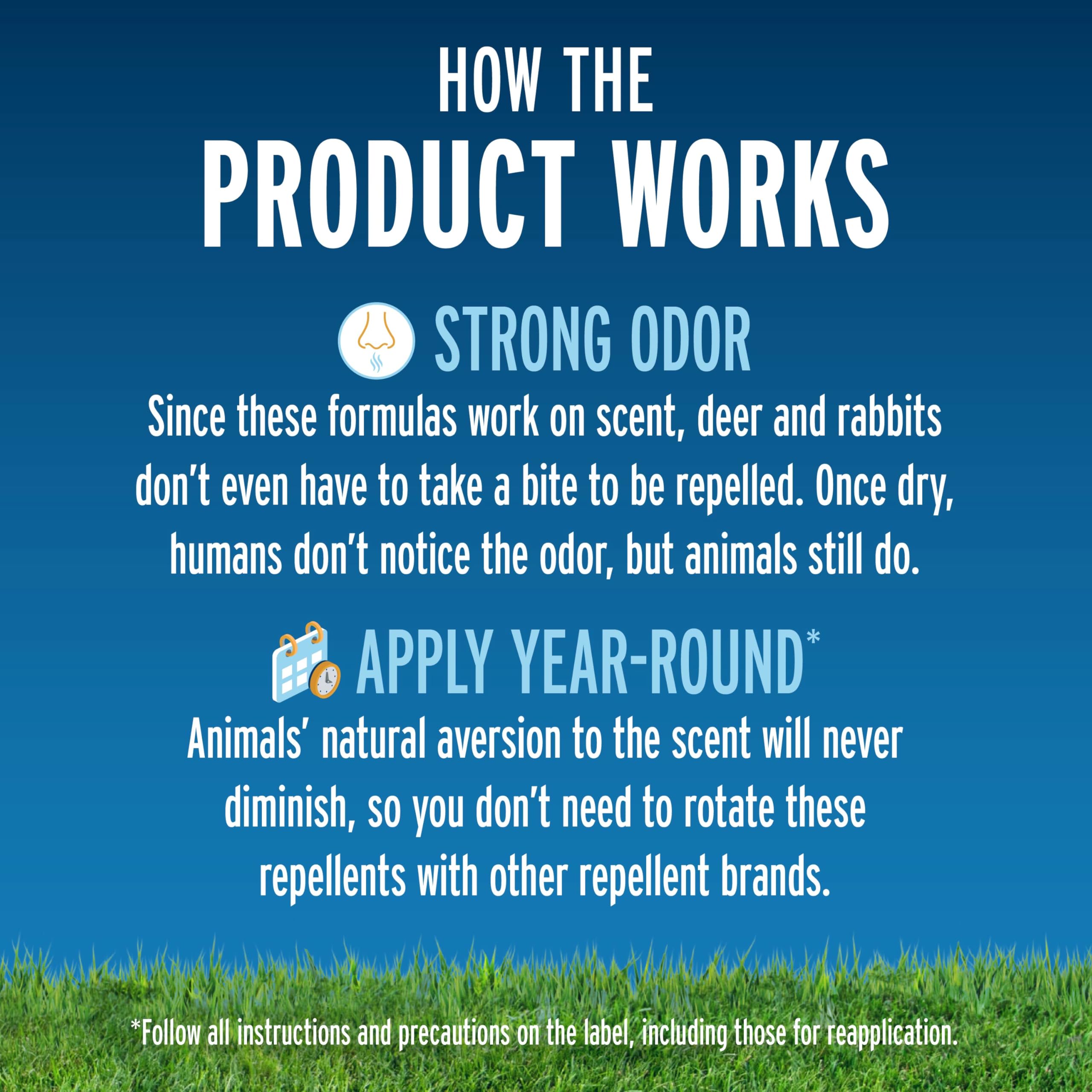 Liquid Fence Deer and Rabbit Repellent Concentrate in garden setting