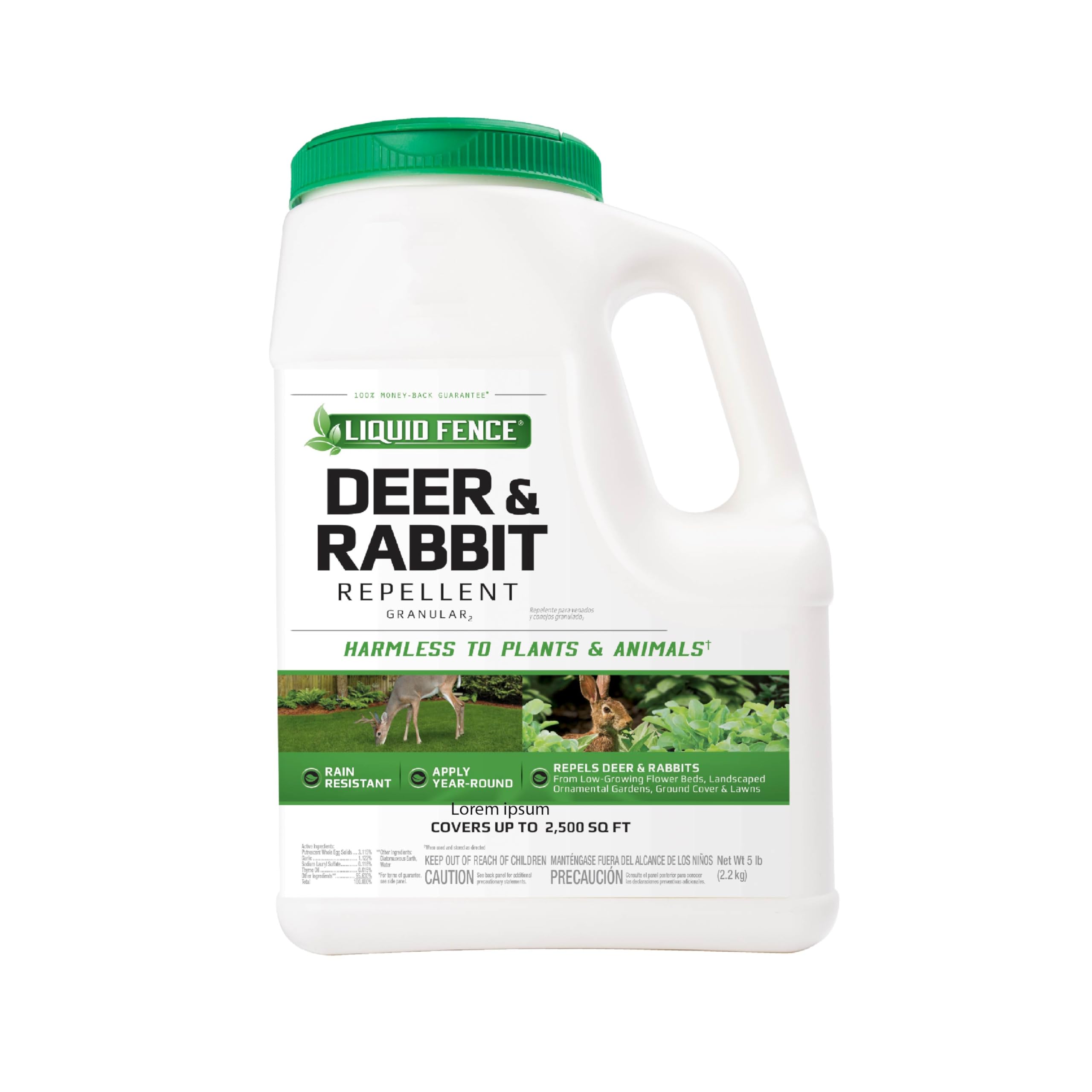 Liquid Fence Deer & Rabbit Repellent Granular 5 lb front view