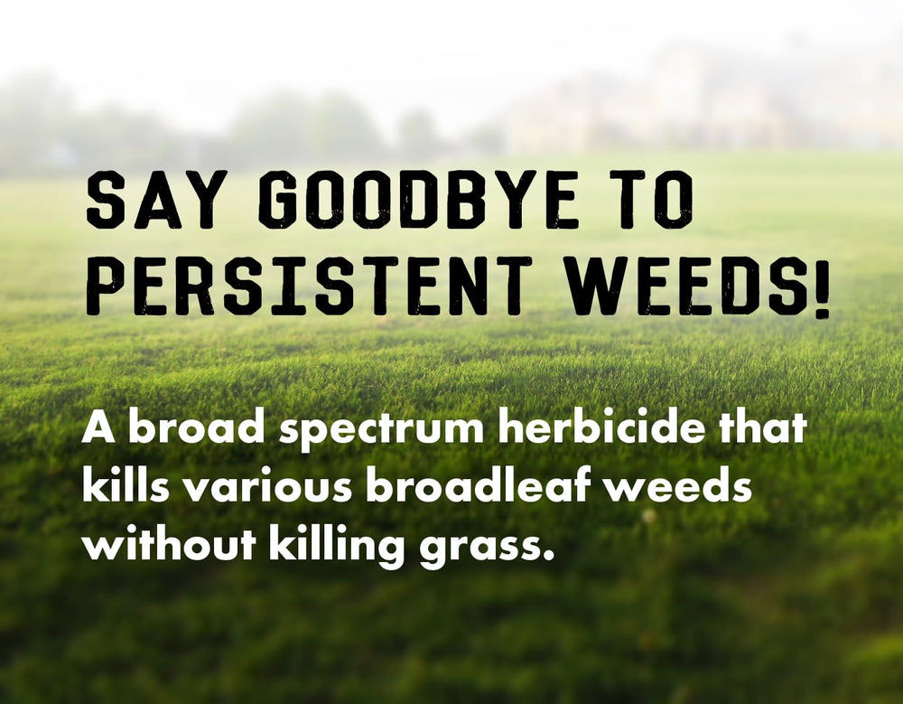 Liquid Harvest Lawn Weed Killer being applied on a lawn