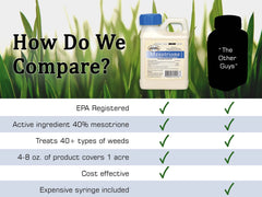 Liquid Harvest Mesotrione surfactant bottle with label