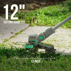 LiTHELi 20V Cordless String Trimmer side view showing adjustable shaft